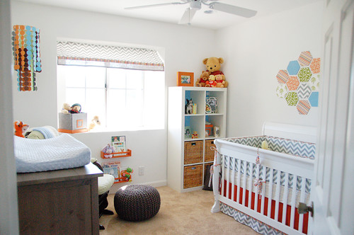 awesome-unisex-baby-room-themes-with-white-crib-laminated-floor